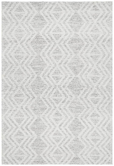 Clara Ivory & Black Tribal Patterned Flatwoven Wool Rug